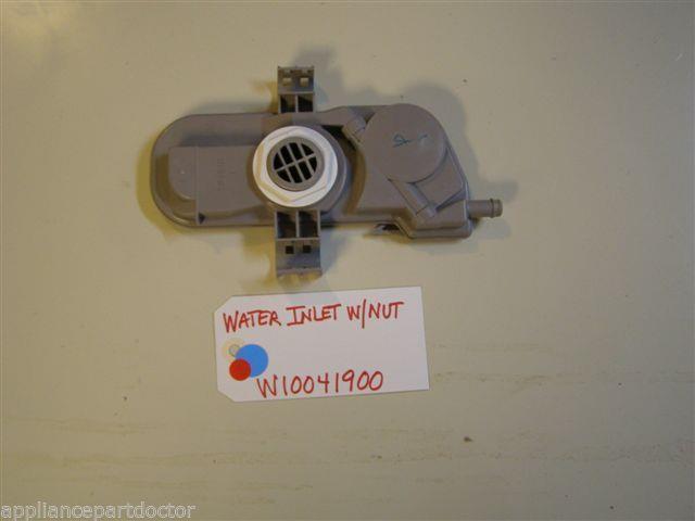 KENMORE DISHWASHER W10041900 WATER INLET W/NUT USED PART KENMORE DISHWASHER W10041900 WATER INLET W/NUT USED PART